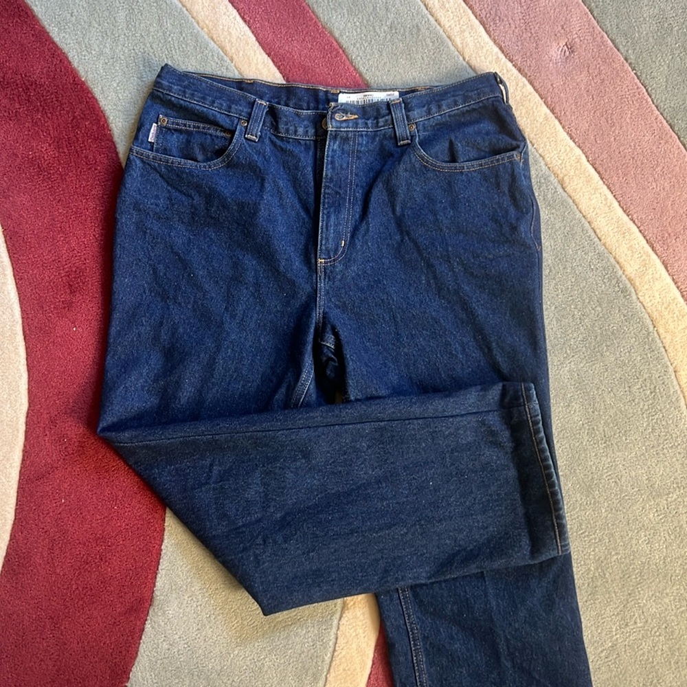 Carhartt Relaxed Fit Work Jeans - Straight Leg Cotton Denim